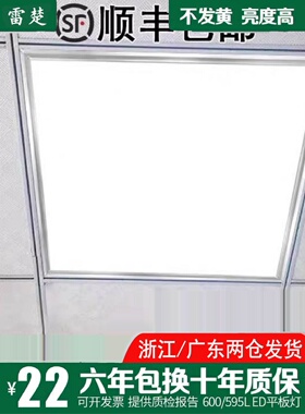 集成吊顶600x600led平板灯60x60面板灯石膏矿棉板铝扣板LED工程灯