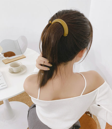 简约气质韩国发夹马尾扣