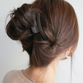 韩国莫兰迪色高级感后脑勺发夹丸子头发抓夹盘发卡子大号鲨鱼夹女