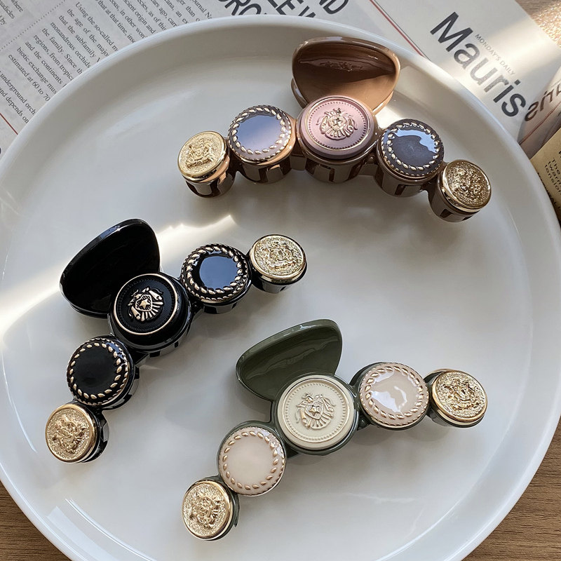 小众设计英伦风格~ 韩国大号后脑勺发夹抓夹 高端气质发抓鲨鱼夹,饰品/流行首饰/时尚饰品新,发饰,淘宝优惠券,粉丝福利购,淘宝优惠卷