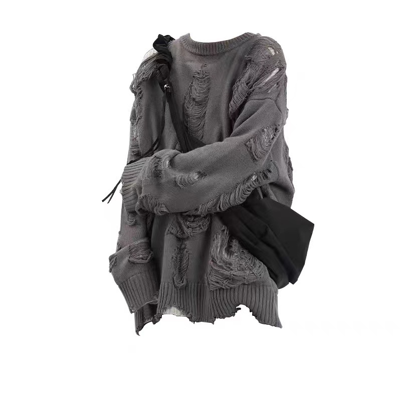 欧美高街假两件oversiz破