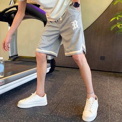 裤子休闲运动篮球捡漏五分薄款短裤宽松复古夏季透气男士美式