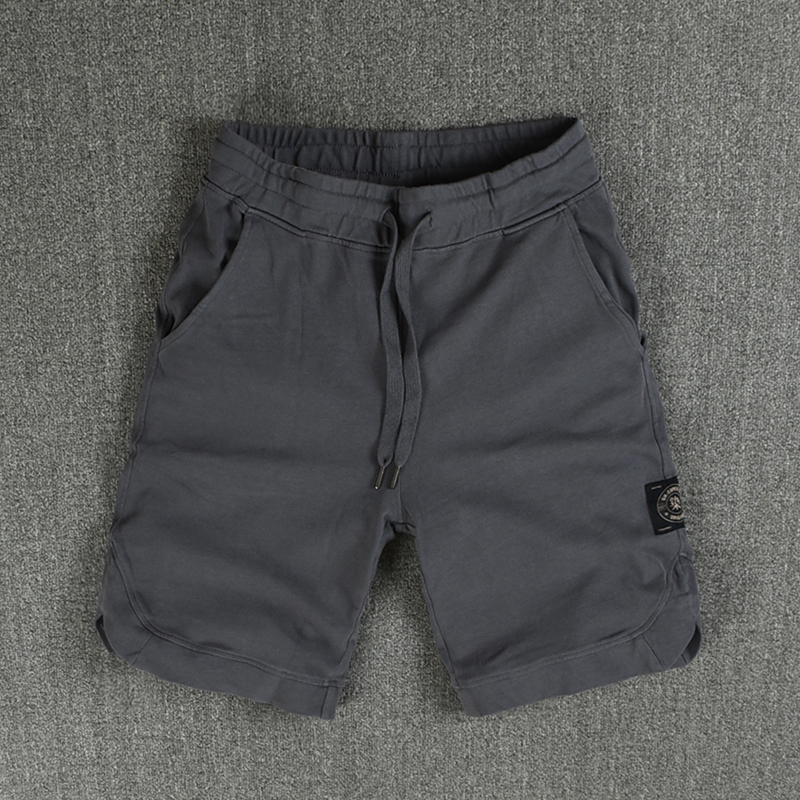 直筒男全棉针织四分潮牌五分裤复古男休闲20255短裤运动潮分卫裤