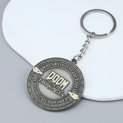 DOOM毁灭战士周边钥匙扣卡通动漫射击游戏小众书包挂机礼物配饰