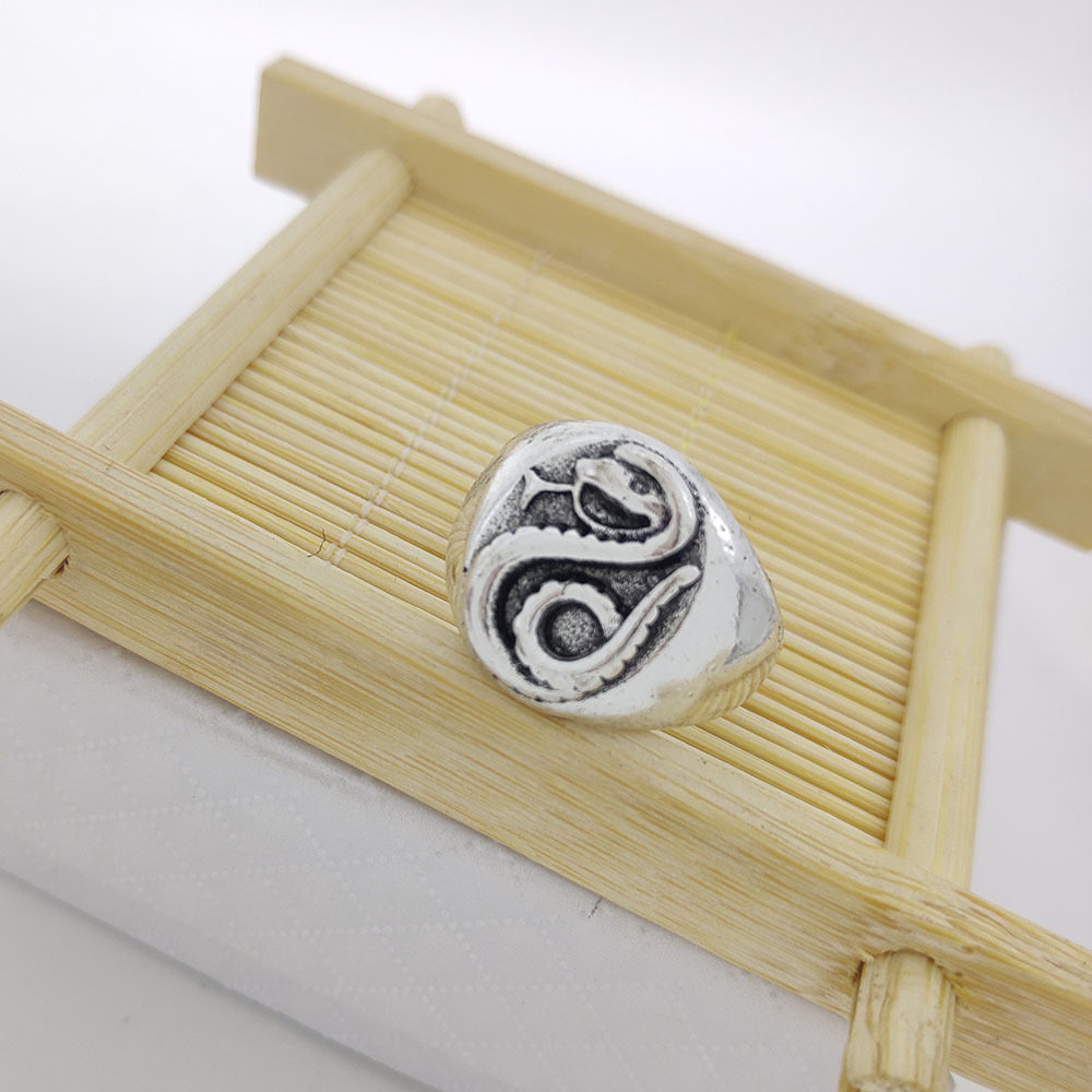 哈利波特周边开口戒指马尔福家族斯莱特林蛇指环配饰品cos衍生