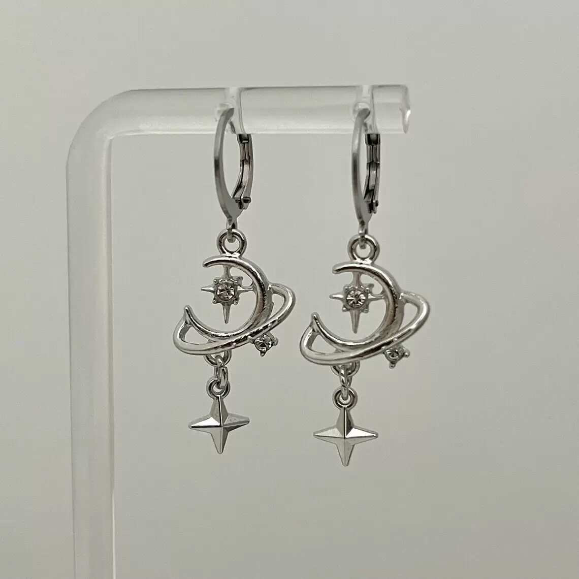 复古Y2K千禧辣妹月亮星星耳环女甜酷小众高级感项链吊坠潮流配饰