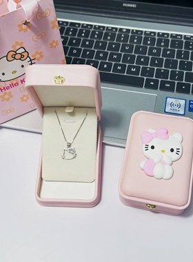 可爱HelloKitty项链礼盒礼袋一套卡通凯蒂猫小众送女朋友礼物表白