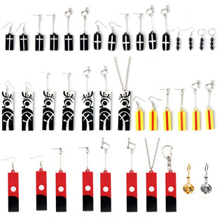 东京复仇者周边耳夹黑川伊佐那 三谷隆 羽宫一虎cos耳环耳钉饰品