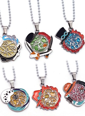 海贼王周边项链路飞罗索隆艾斯萨博山治吊坠配饰品礼物卡通学生