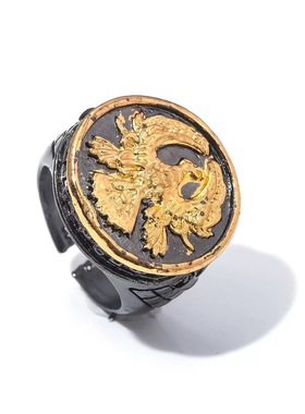 沙丘2周边开口戒指厄崔迪家族老鹰印章指环小众高级感欧美cos配饰