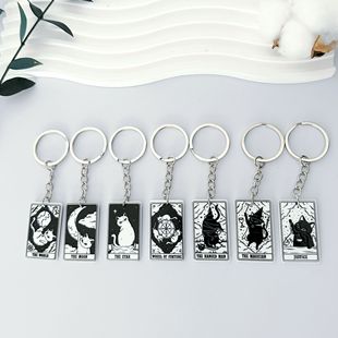 TAROT黑猫塔罗牌大阿尔卡纳星星魔术师女祭司愚者书包挂件礼物女