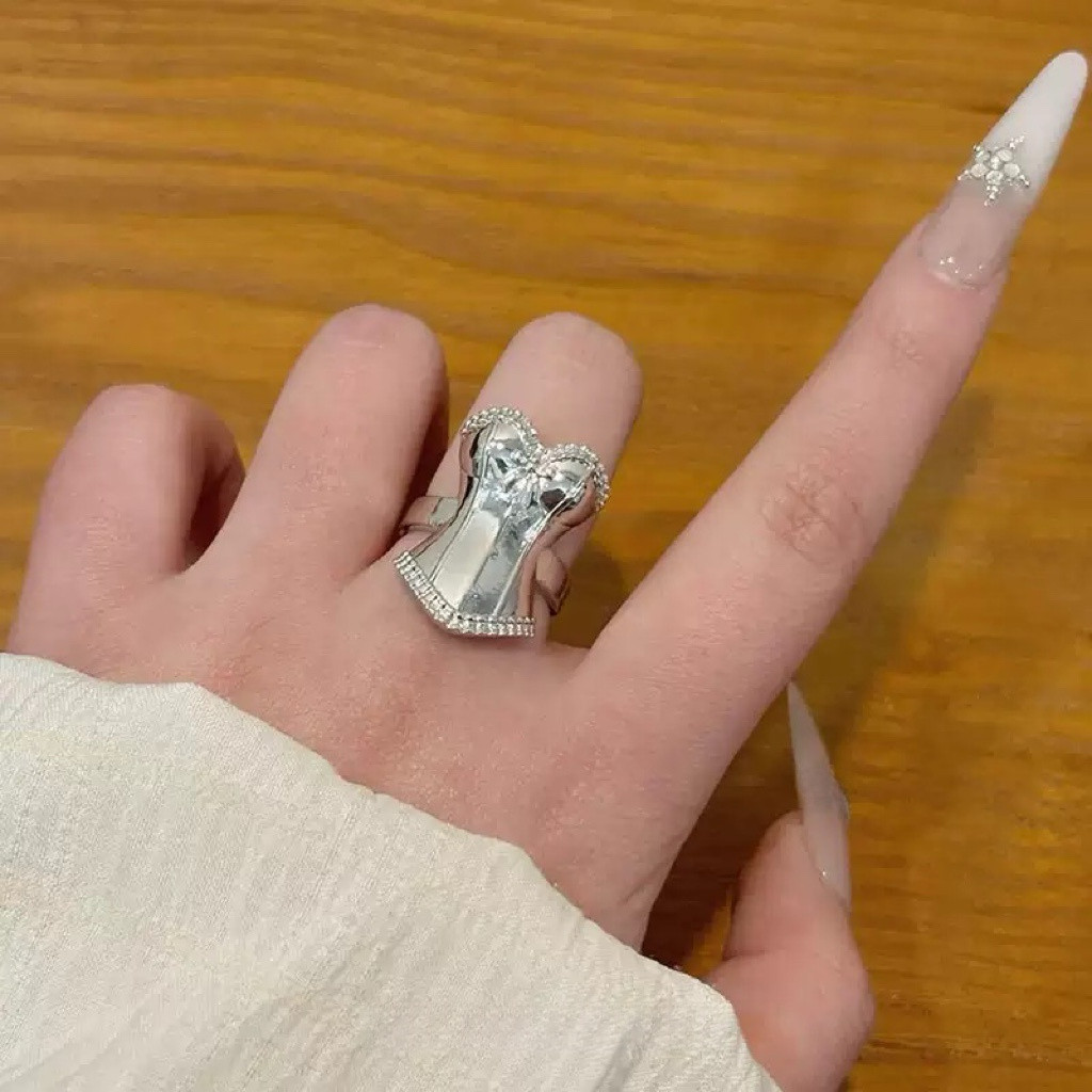 创意公主裙摆戒指女复古高级感小众冷淡风辣妹甜酷个性指环配饰