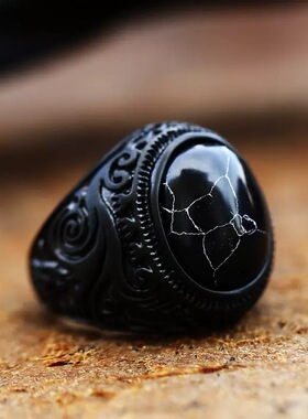 复古霸气戒指男潮流小众朋克风暗黑系独特高级感指环配饰个性嘻哈