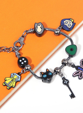 鬼妈妈周边手链儿童学生礼物奖励cos卡洛琳卡通动漫手环配饰品