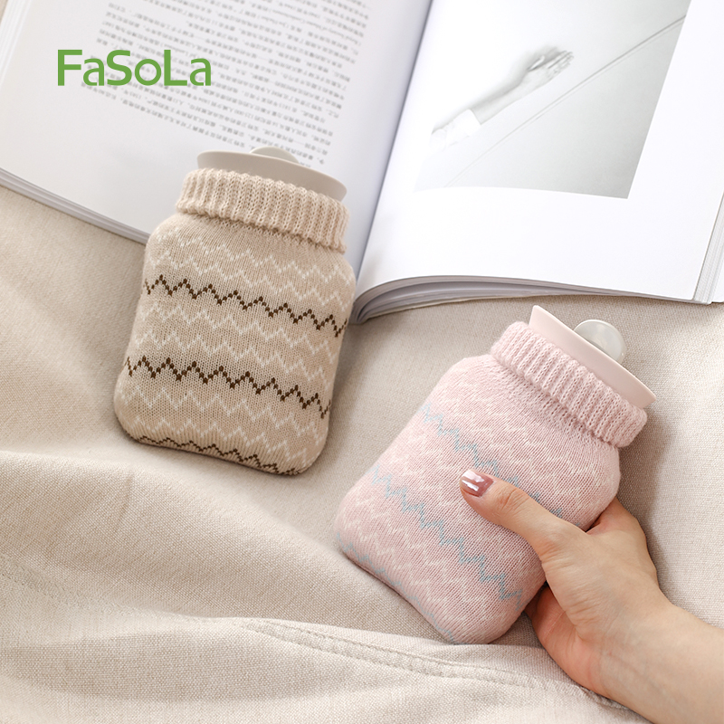 FaSoLa迷你硅胶热水袋注水小号暖水袋敷肚子热敷加厚防爆暖手宝袋