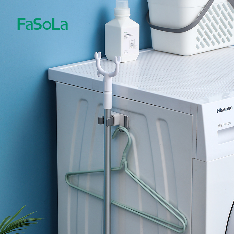 FaSoLa拖把挂钩家用免打孔