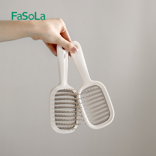 FaSoLa蓬松高颅顶梳子女士专用长发造型按摩经络气囊排骨卷发梳子