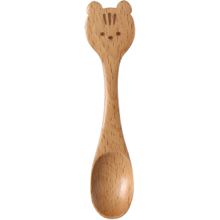 FaSoLa小汤勺木勺食品级家用勺子调羹日式餐具迷你可爱儿童勺防烫