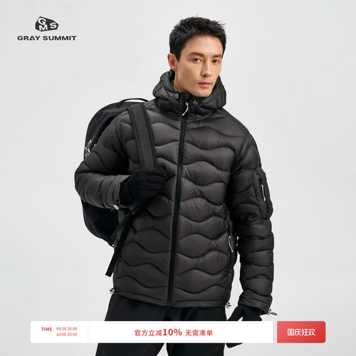 GRAYSUMMIT白鹅绒连帽羽绒服