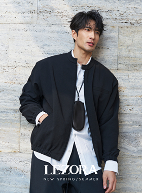 LEZORA 超轻量进口双层皱感面料 立领底特律夹克男Detroit Jacket