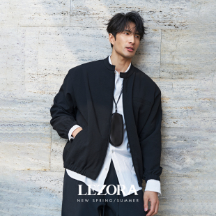 Jacket 立领底特律夹克男Detroit LEZORA 超轻量进口双层皱感面料