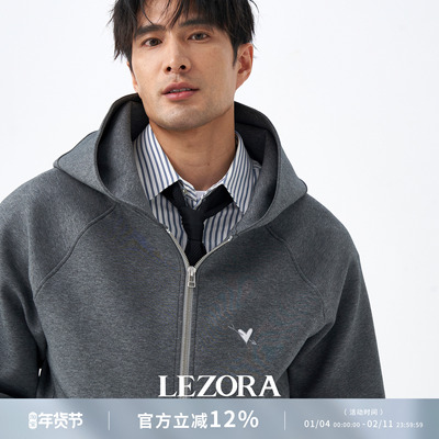 LEZORA空气层爱心廓形连帽卫衣