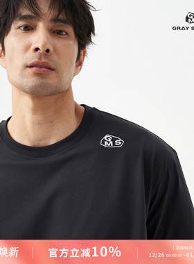 GRAY SUMMIT 日本Toray棉感排汗速干透气户外休闲圆领T恤男 FRAME