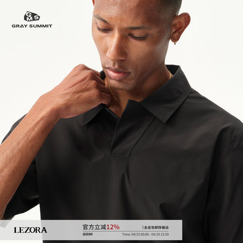 GRAYSUMMIT防泼水全压胶polo衫