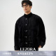 LEZORA新中式 韩国进口丝绒拼缎面三醋酸竹节扣夹克外套男春 静奢