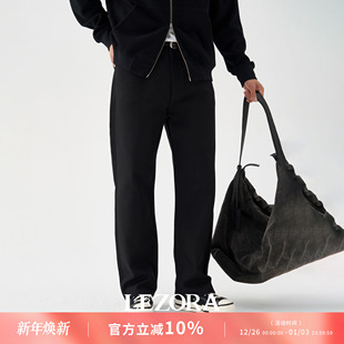 秋冬液氨免烫抗皱五袋休闲裤 V重磅375g全棉帆布 男 定织B LEZORA