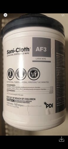 美国PDI湿巾P13872 Sani-Cloth AF3 Germicidal Wipe 160片