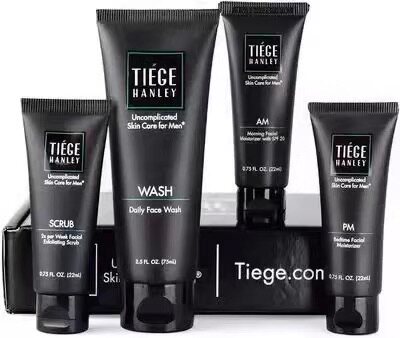 现货Tiege Hanley Men's Skin Care System Level 1、2、3