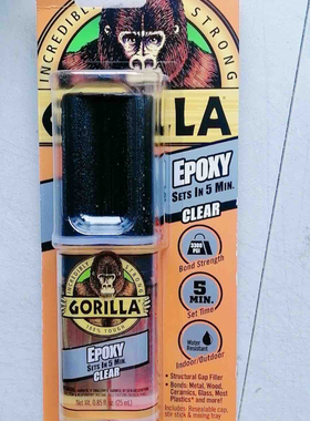 美国 现货秒发Gorilla Glue Gorilla Epoxy 5 Minute大猩猩胶水