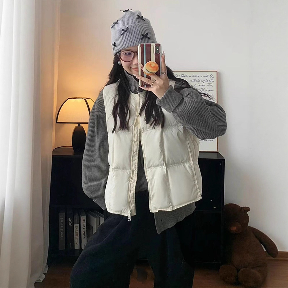 羽绒服马甲外套女2025秋冬新款爆款时尚休闲无袖面包服坎肩背心潮