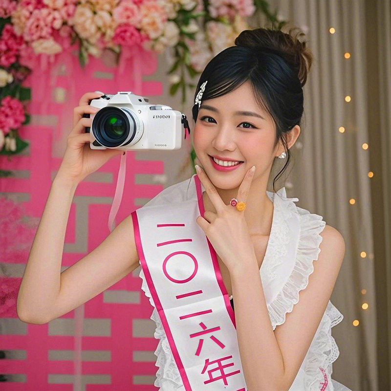 晨袍拍照小道具结婚接亲晨拍女新娘2026绶带婚礼拍摄摆拍背景布置图片