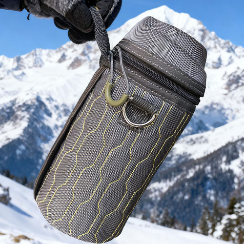 户外水杯保温套便携斜跨