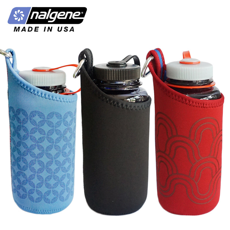 美国Nalgene原装杯套1000ml经典广口杯适用挂扣便携水壶瓶套