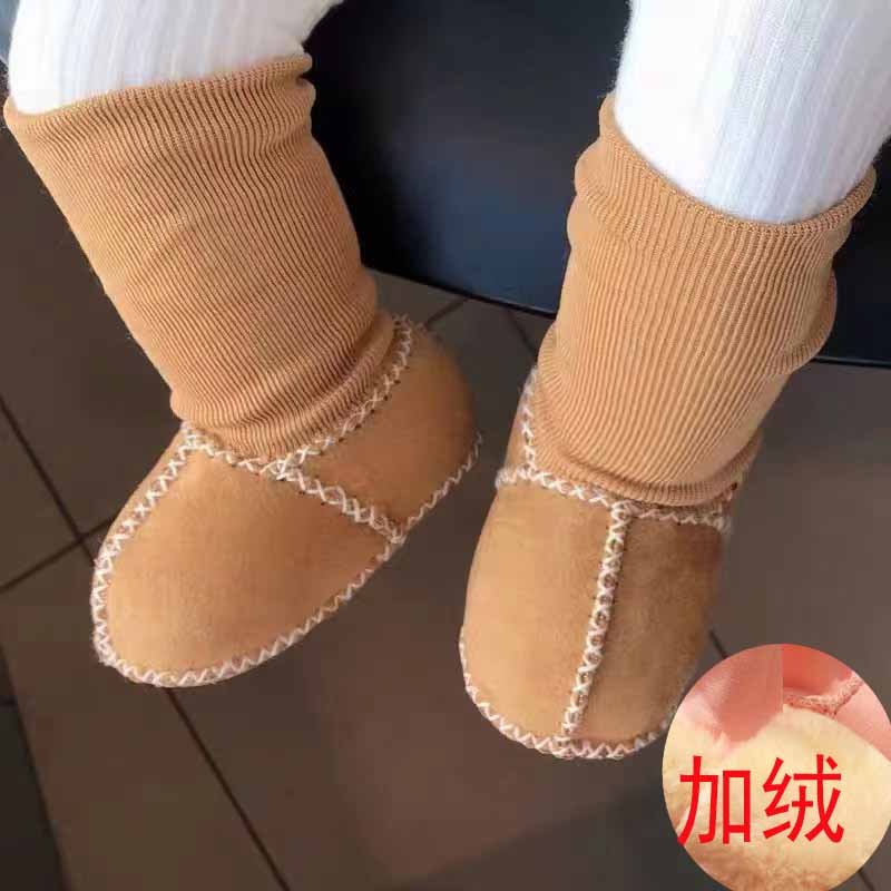 宝宝学步鞋保暖加绒加厚冬季棉鞋