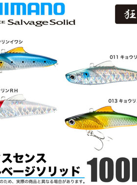日本SHIMANO西玛诺EXCENSE 100ES 33克海钓沉水VIB路亚海鲈翘嘴