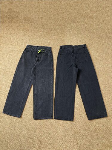 【地表最强】Vujade 009 Drop2 黑色三色直筒排扣牛仔裤长裤男女