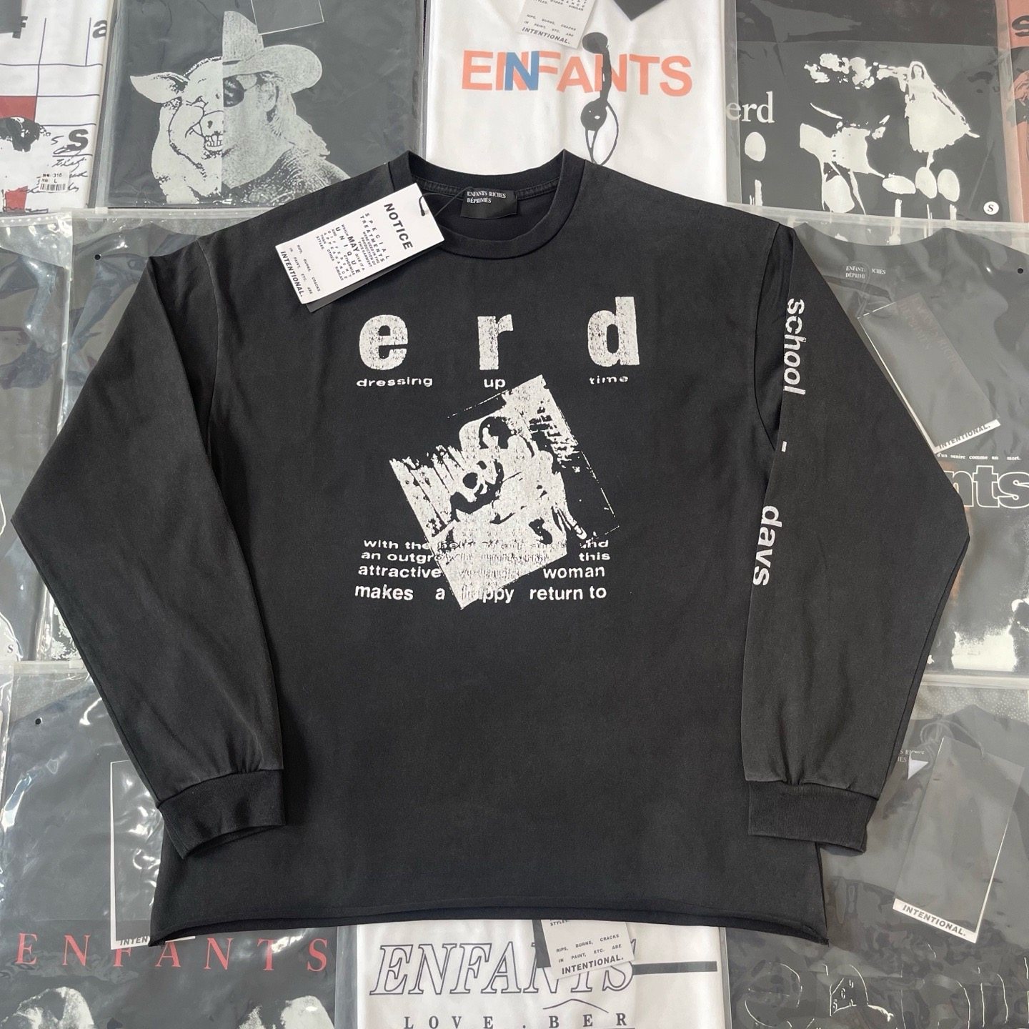 【纯原顶版】ERD忧郁的富二代人像胶片纯棉长袖卫衣T恤男女外套