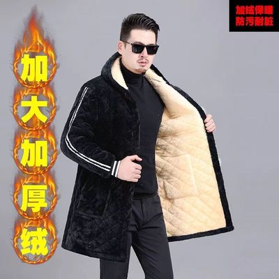 四川省省服冬季新款加绒罩衣男男士加厚围裙罩衫棉衣外套耐脏