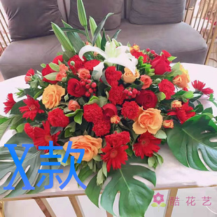 开张花篮年会开业淄博同城送花店高青县沂源县淄川区花圈鲜花速递