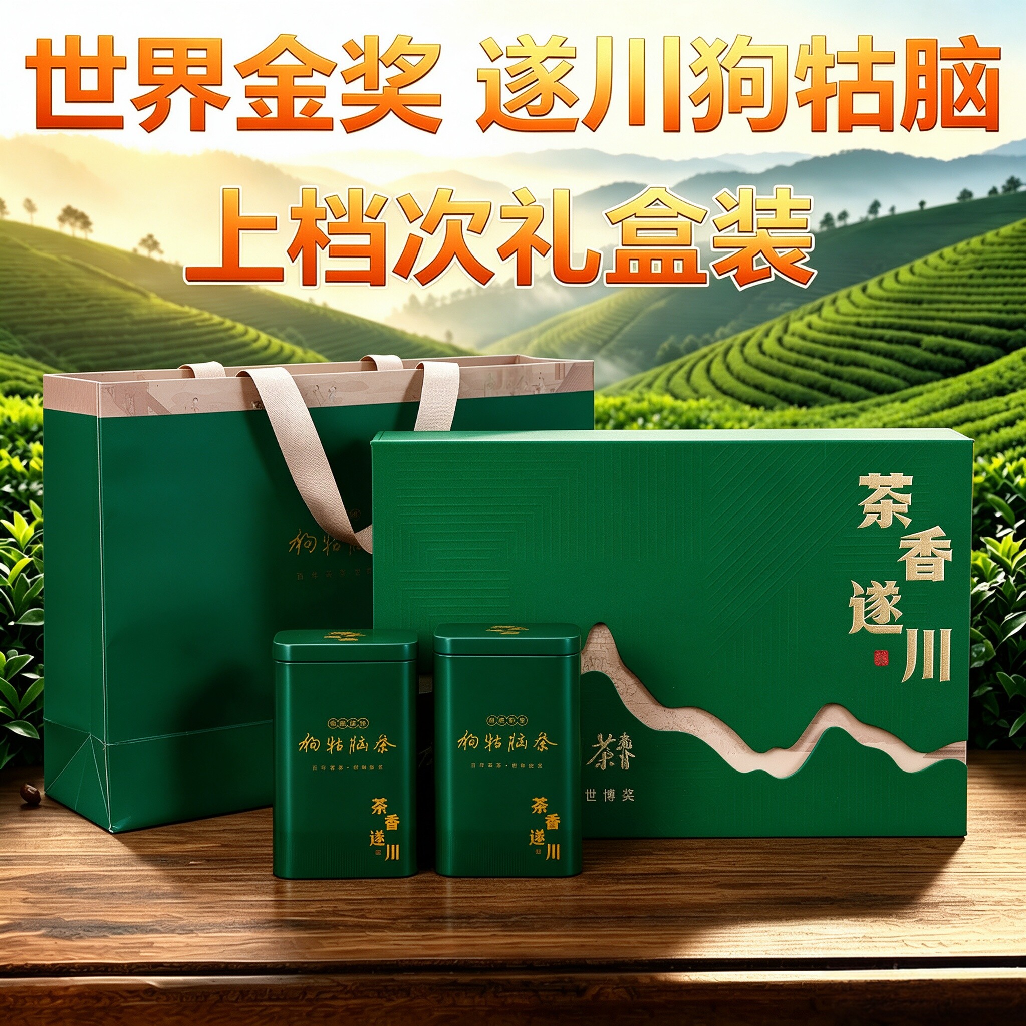 2026新春茶江西遂川狗牯脑茶叶特级井冈山特产高山绿茶250g礼盒装