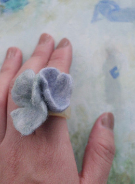 KUN手工作家夸张戒指艺术风格