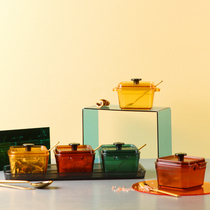 Nordic shading as plastic monosodium glutamate salt pot seasoning pot kitchen supplies seasoning box seasoning storage three piece set