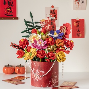 永生花束仿真花束高级感客厅摆件手捧花送女生新年创意礼物元宵花