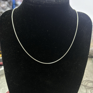 铜链钢色粗1.6毫米长55厘米电镀白金满天星银链银项链老银号饰品