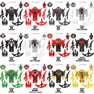 MOC可动毒液屠杀暴乱血清第三方拼装积木人仔玩具AF321