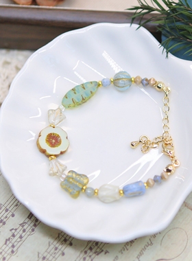 Iris原创捷克珠手链【海岛来信】复古小众女生手串闺蜜礼物包邮